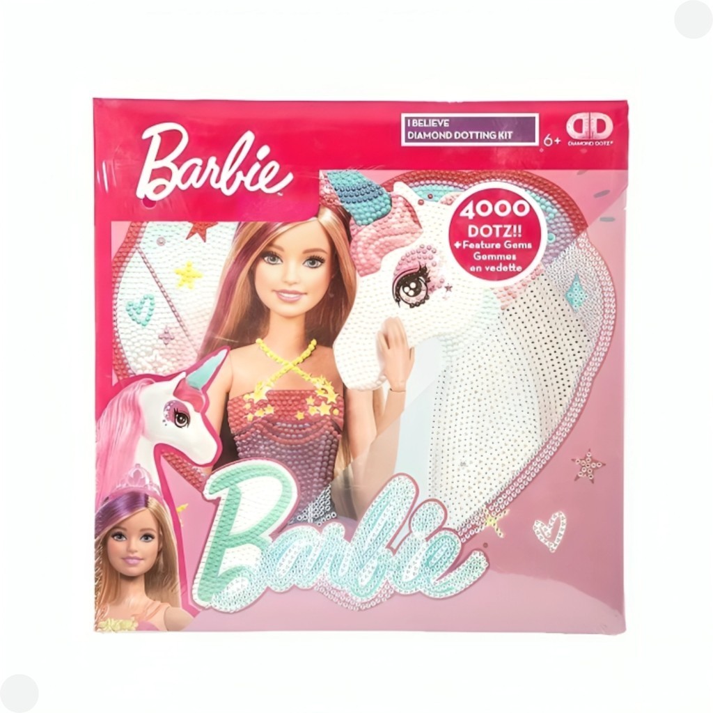 Barbie Diamond Dotz Box I Believe Pintura com Diamantes 4000 Dotz F0163-2 - Fun Divirta-se