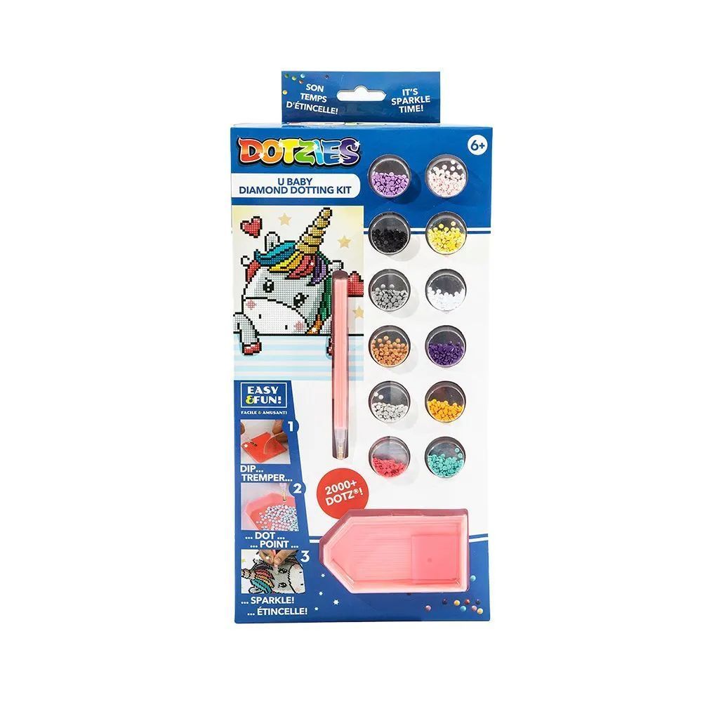 Kit Unicórnio 2000 Diamond Dotz Dotzies Fun - Fun Divirta-se