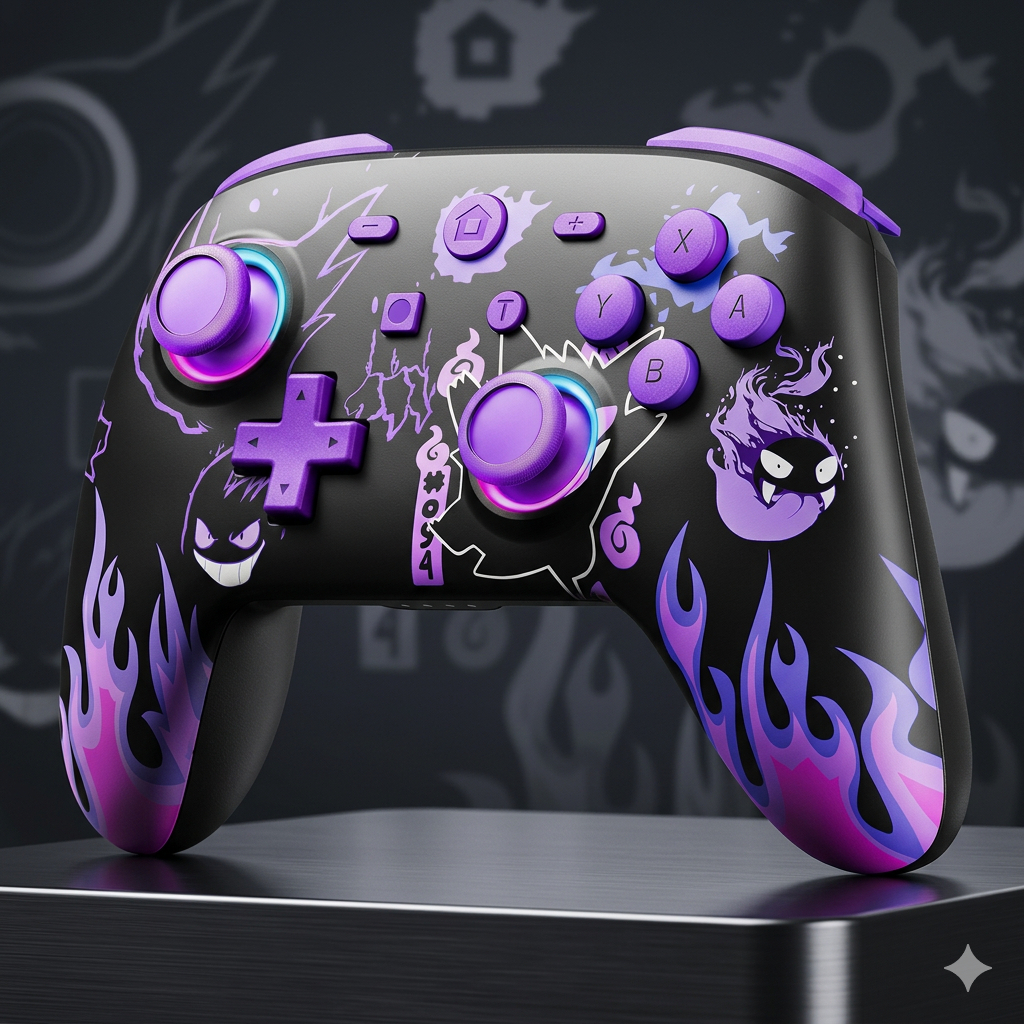 Controlador Sem Fio Pro Gengar para Nintendo Switch
