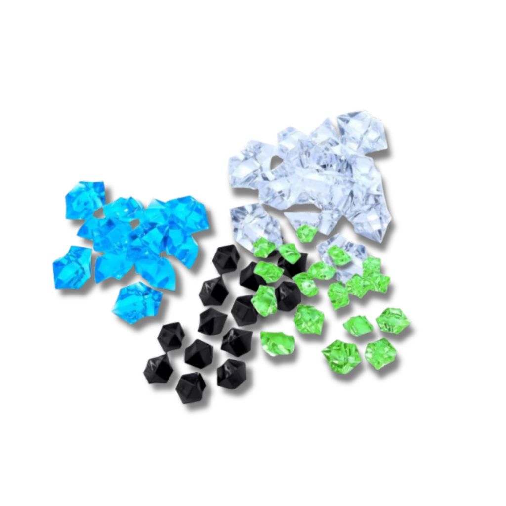 Enfeite Ornamento Aquário Beteiras Betta Pedras Coloridas (AZUL, PRETO, VERDE E BRANCO) Pedrinhas Para Vaso Jardim Acríl