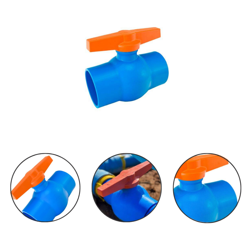 Registro Esfera Viqua Colável 1 Unidade Pvc 100 mm