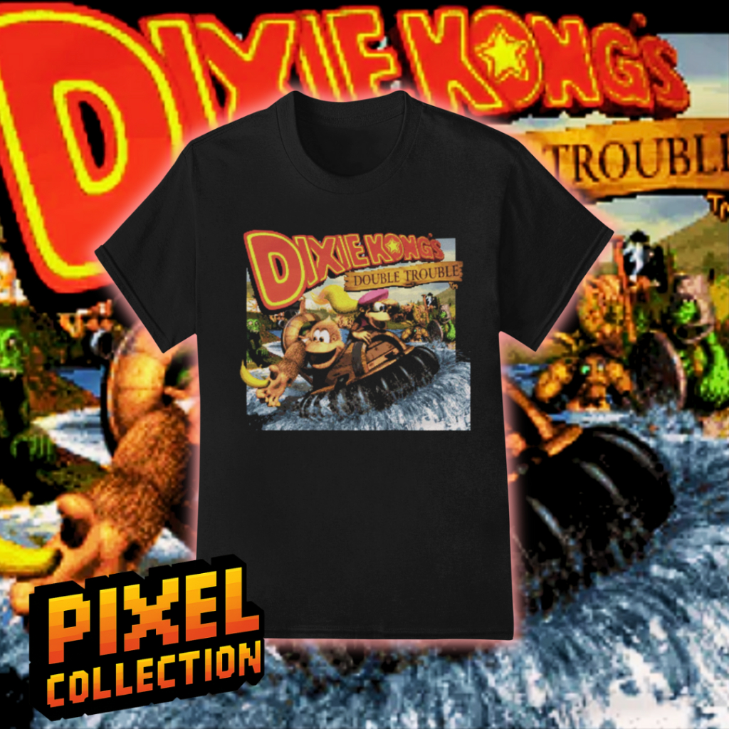 Camiseta Camisa Games Retro Dixie Kongs Snes Malha Algodão 30.1 Estilo Nerd Geek