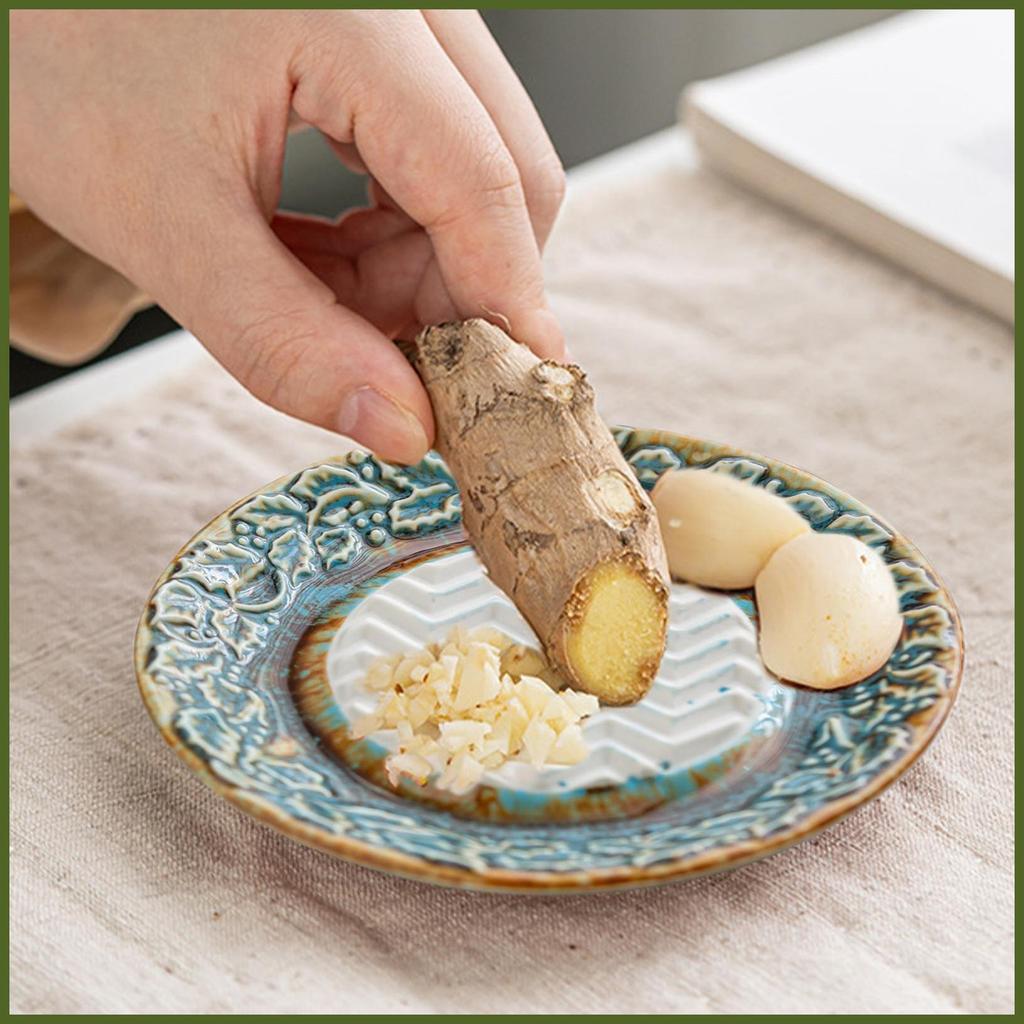 Ralador Tigela Multifuncional Manual Redondo Moedor De Cerâmica Prato De Alho Cerâmico Para Tomate Frutas Chocolate tian