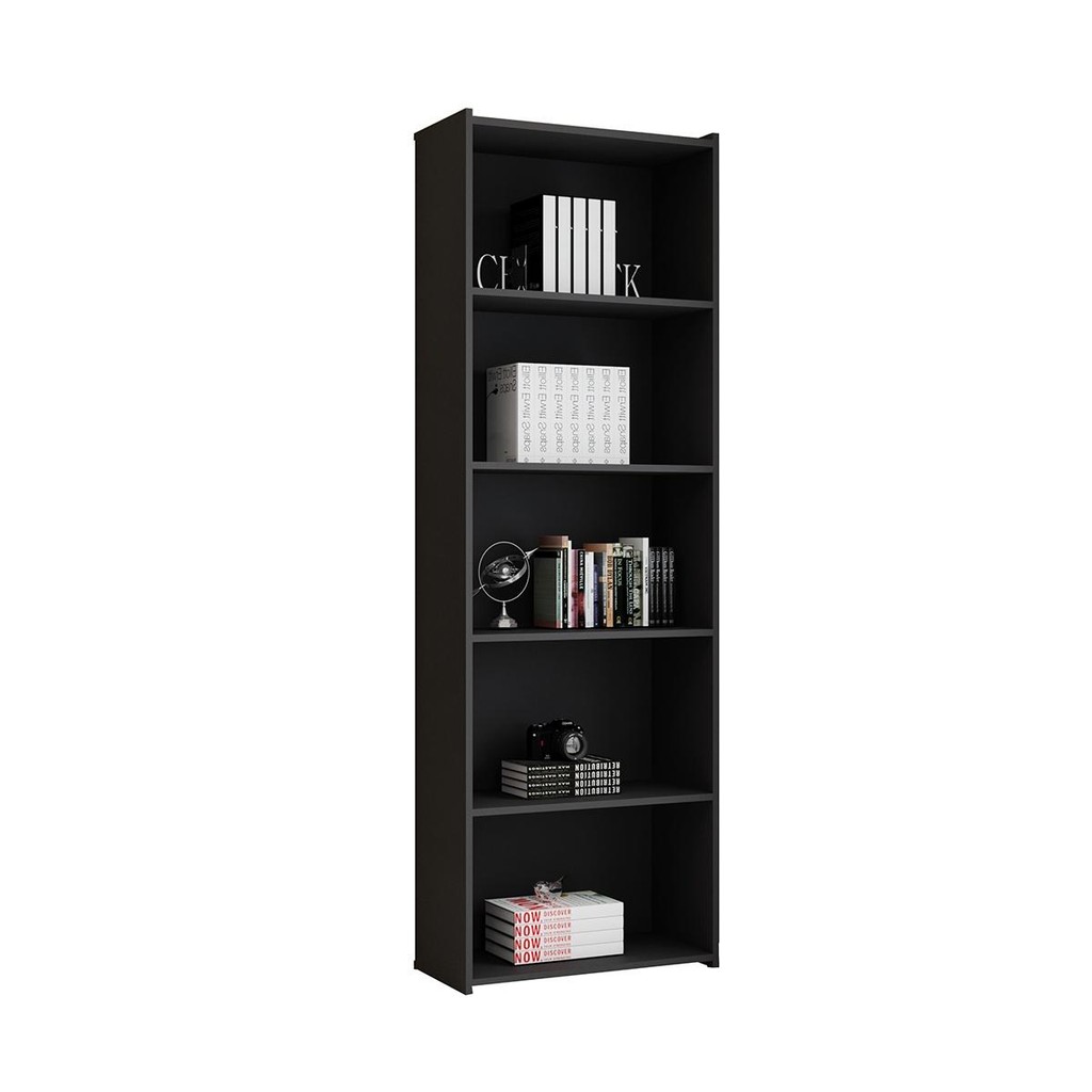 Estante Para Livros Suíça Preto Brienza