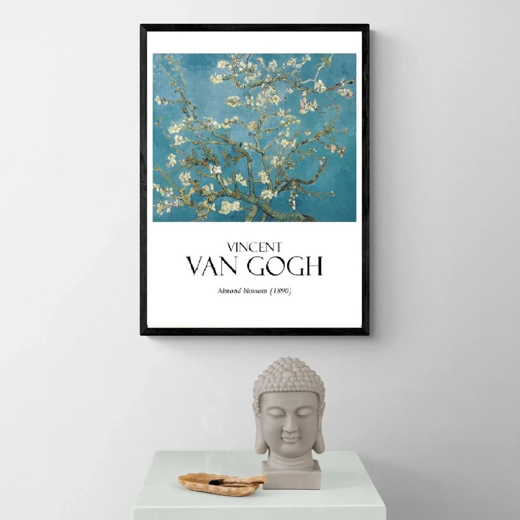 quadro emoldurado reprodução vintage van gogh 