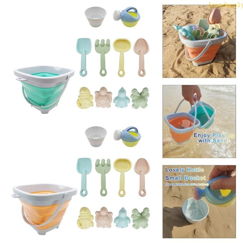 lovedeeply Fun Beach Sand Toy Kids Sandcastle Molde Peixe Para Atividades Ar 11PCS