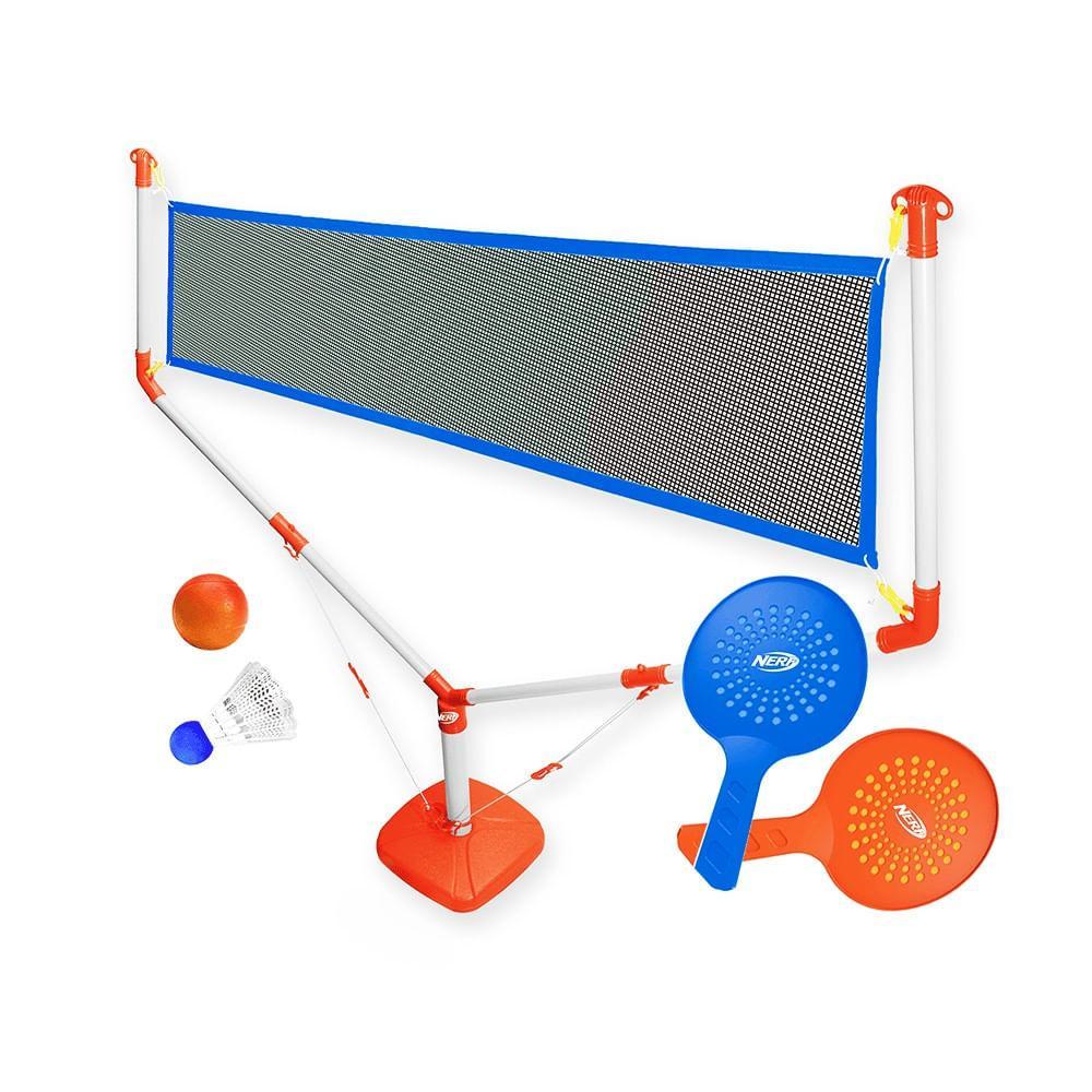 Nerf Kit Beach Tennis Portatil - Fun Divirta-se
