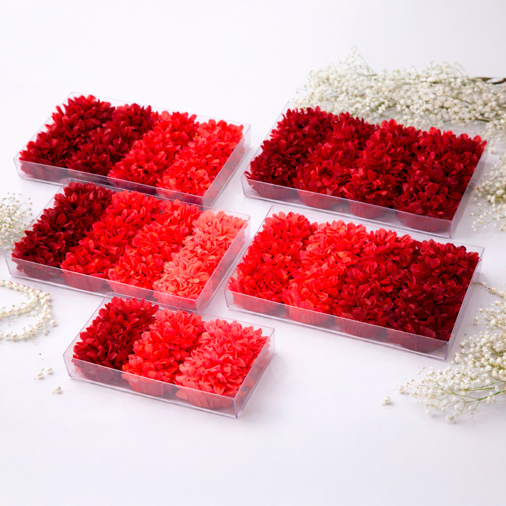 25 Forminhas Para Doces Finos Decoração Liz Vermelho festa completa