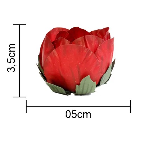 Forminha para Bombons e Doces Finos - Charlotte - Vermelho (24 unidades)