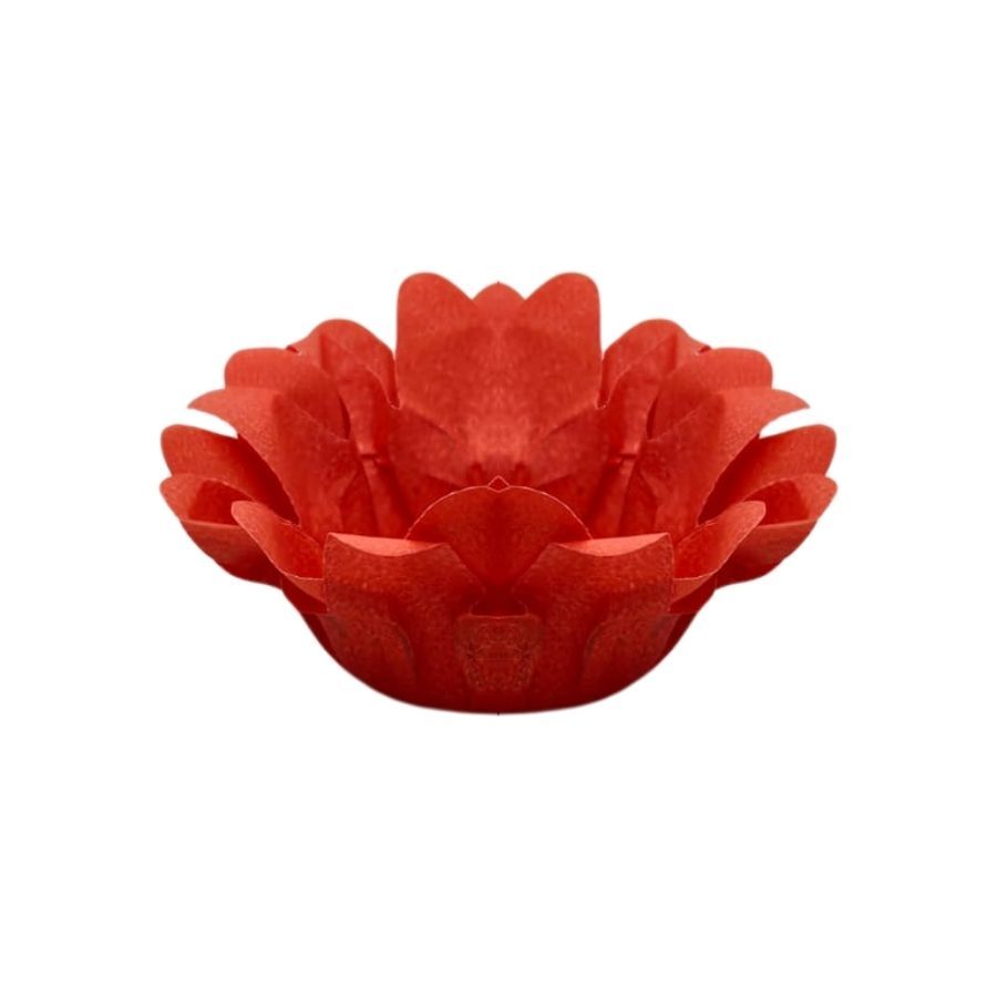 Forminha Para Doces Finos - Margaridinha Vermelho - 30 unidades - Floretta Fest - Rizzo