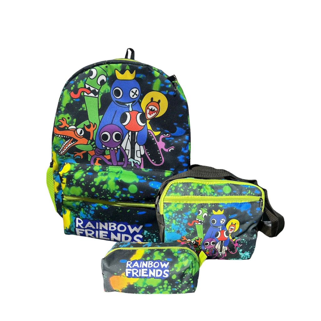 Kit mochila Rainbow Friends Costa Juvenil Escolar Roblox Envio hoje