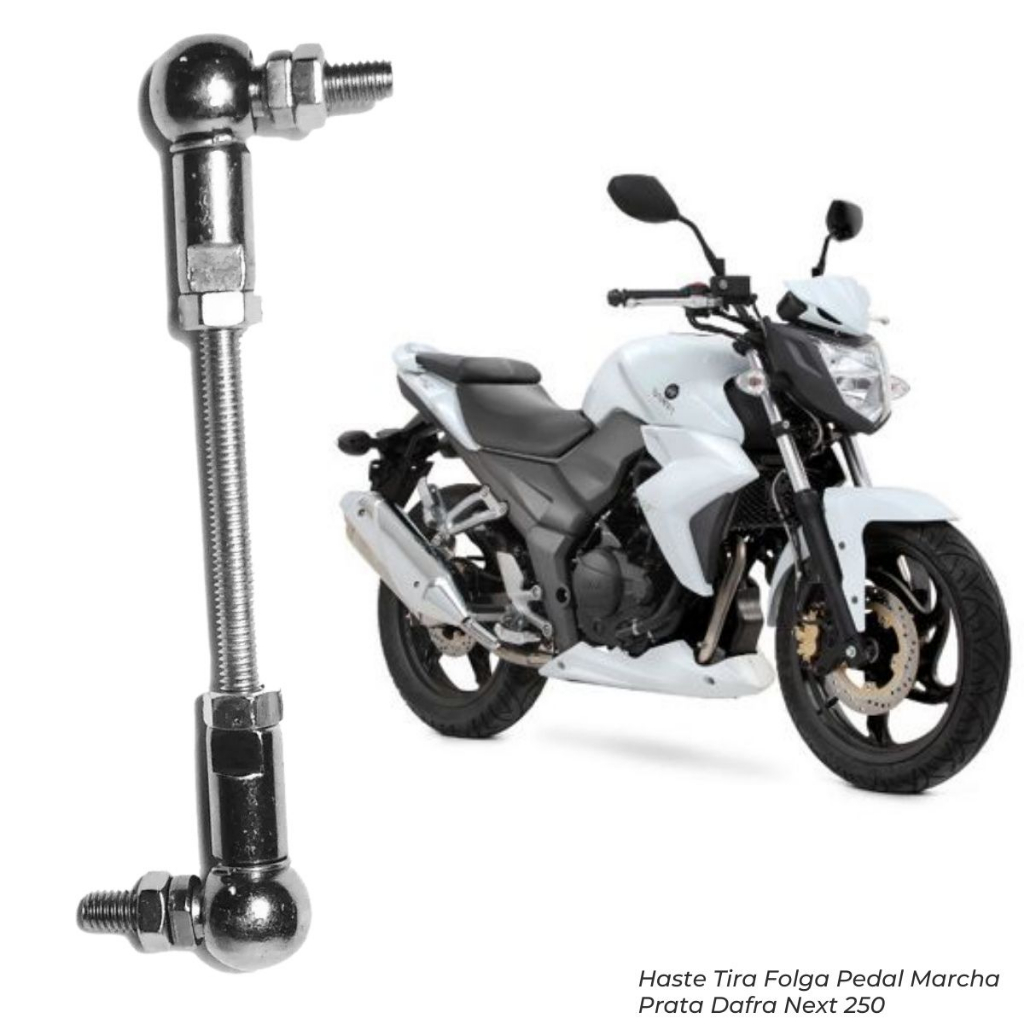 Tira Folga Pedal Cambio Marcha Eixo Dafra Next 250 Prata