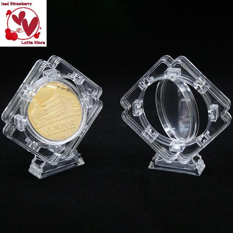 Suporte De Exibição De Moedas Giratório De Plástico Transparente Beautyus , Porta-Redondo De 45 Mm , Vitrine Chu De Cart
