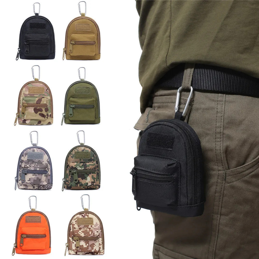 Mochila Masculina Bolsa Pendurada Portátil Porta Moedas Chave Armazenamento de Fones de Ouvido Bolsa de Bolso Porta Cart