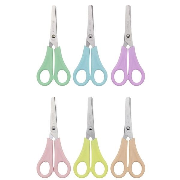 Tesoura Escolar Plus Pastel Trend 13cm Inox un