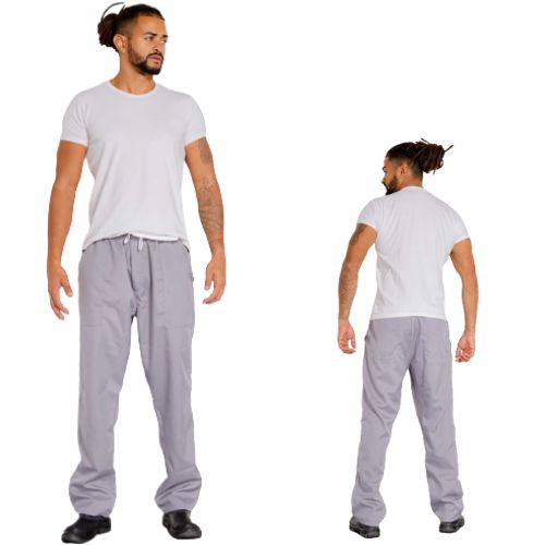 Calça de Uniforme Cinza, Preta, Branca, azul marinho e azul Royal em Oxford profissional 51