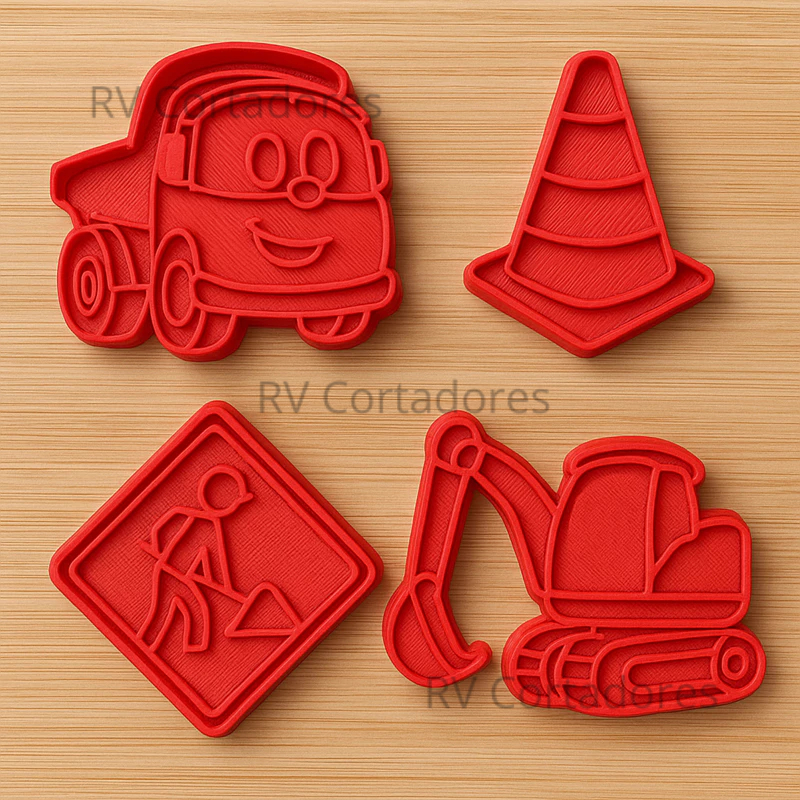 Cortadores Leo Caminhoneiro - Pasta Americana molde Biscuit Biscoito