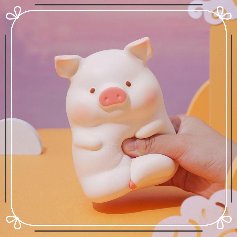 Brinquedo De Descompressão Lulu Pig , Boneca De Ventilação Kawaii De Recuperação Lenta , Meninas De Antiestresse PU Da M