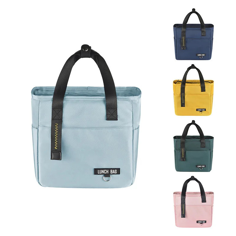 Insulated Bento Lunch Box Thermal Bag Large Capacity Food Zipper Storage Bags Container for Women Cooler Travel Picnic H