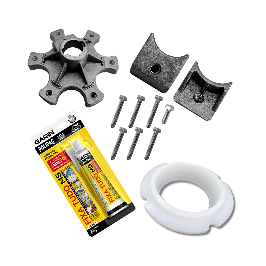 SUPORTE CESTO + SALVA CONSERTA TANQUE COMPATÍVEL COM LAVADORA BRASTEMP CONSUL 9KG 11KG