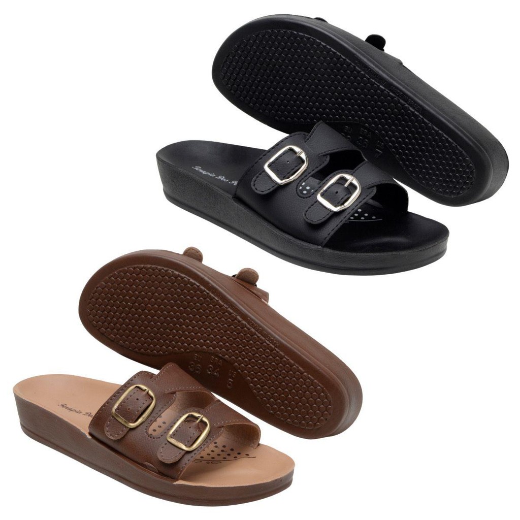KIT 2 Pares De Birken Sandália Ortopédica Papete Para Dores Nos Pés Pés Inchados
