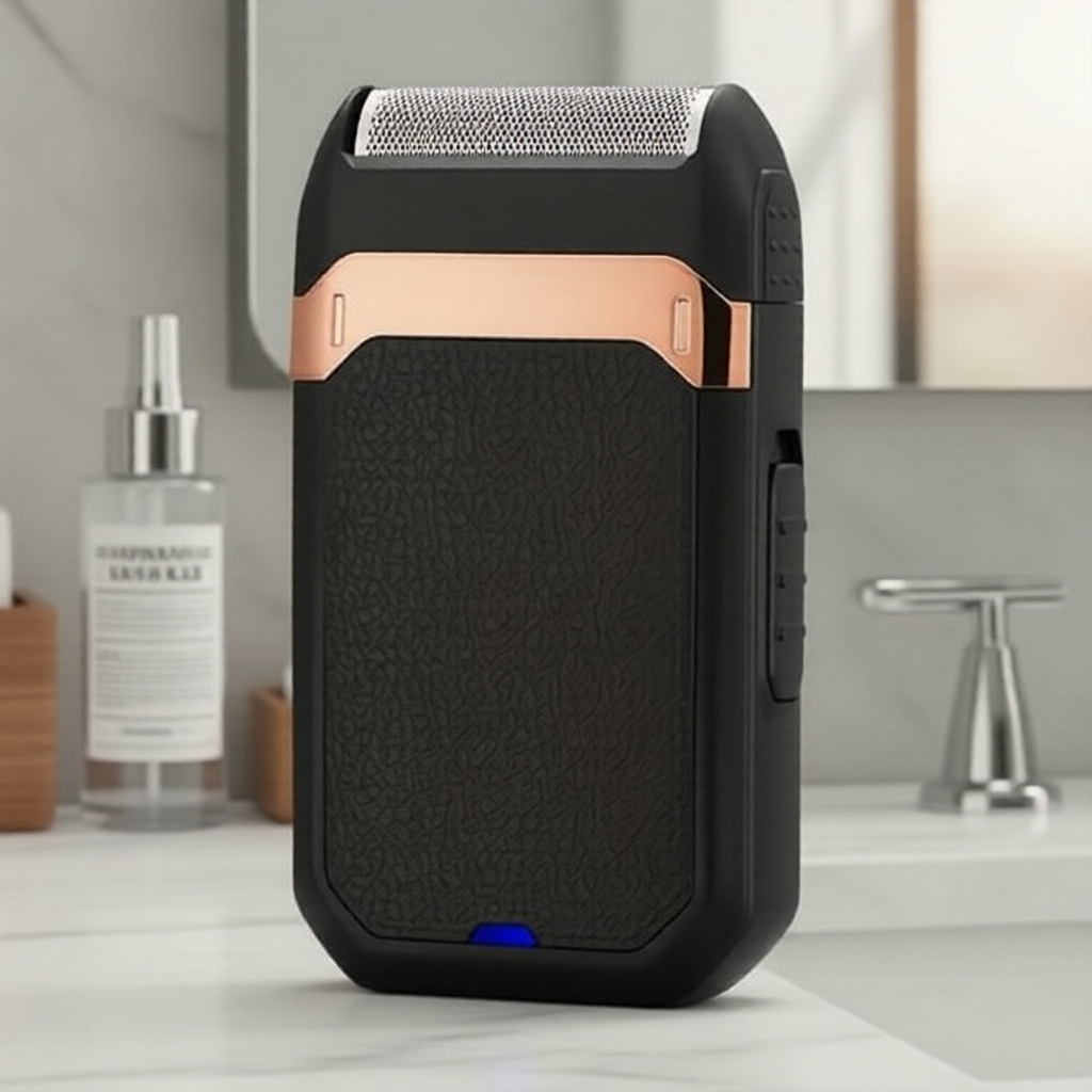 Aparador recarregável 6 em 1 para homens: 600mAh sem fio com lâmina removível/substituível e cabeça aparadora de