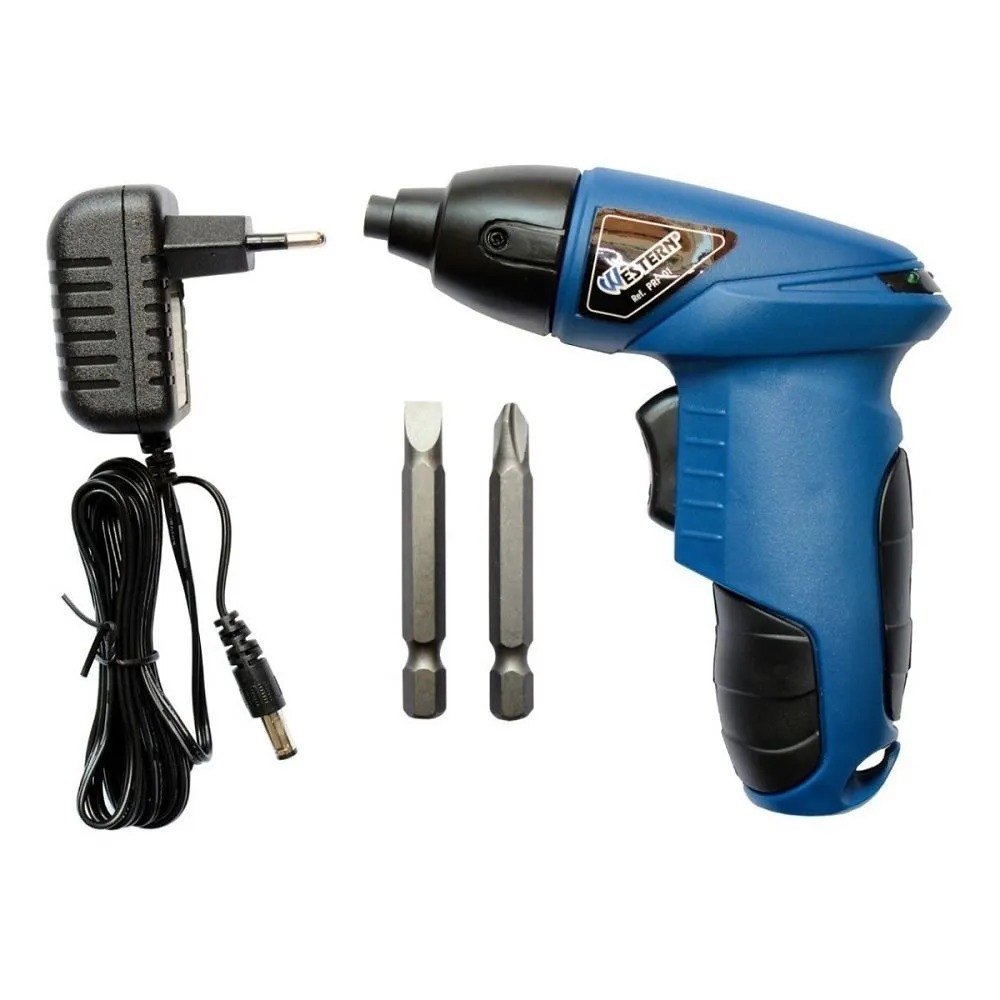 Parafusadeira Sem Fio 4,8 volts Western Bateria Ni- Cd 600mAh Envio Rápido Promoção