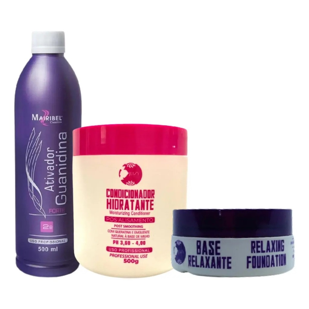 Kit Ativador 500ml + Base Relaxante 120g E Pós Quimica 500g