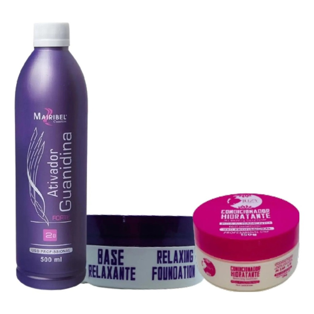 Kit Ativador 500ml + Base Relaxante 120g E Pós Quimica 150g