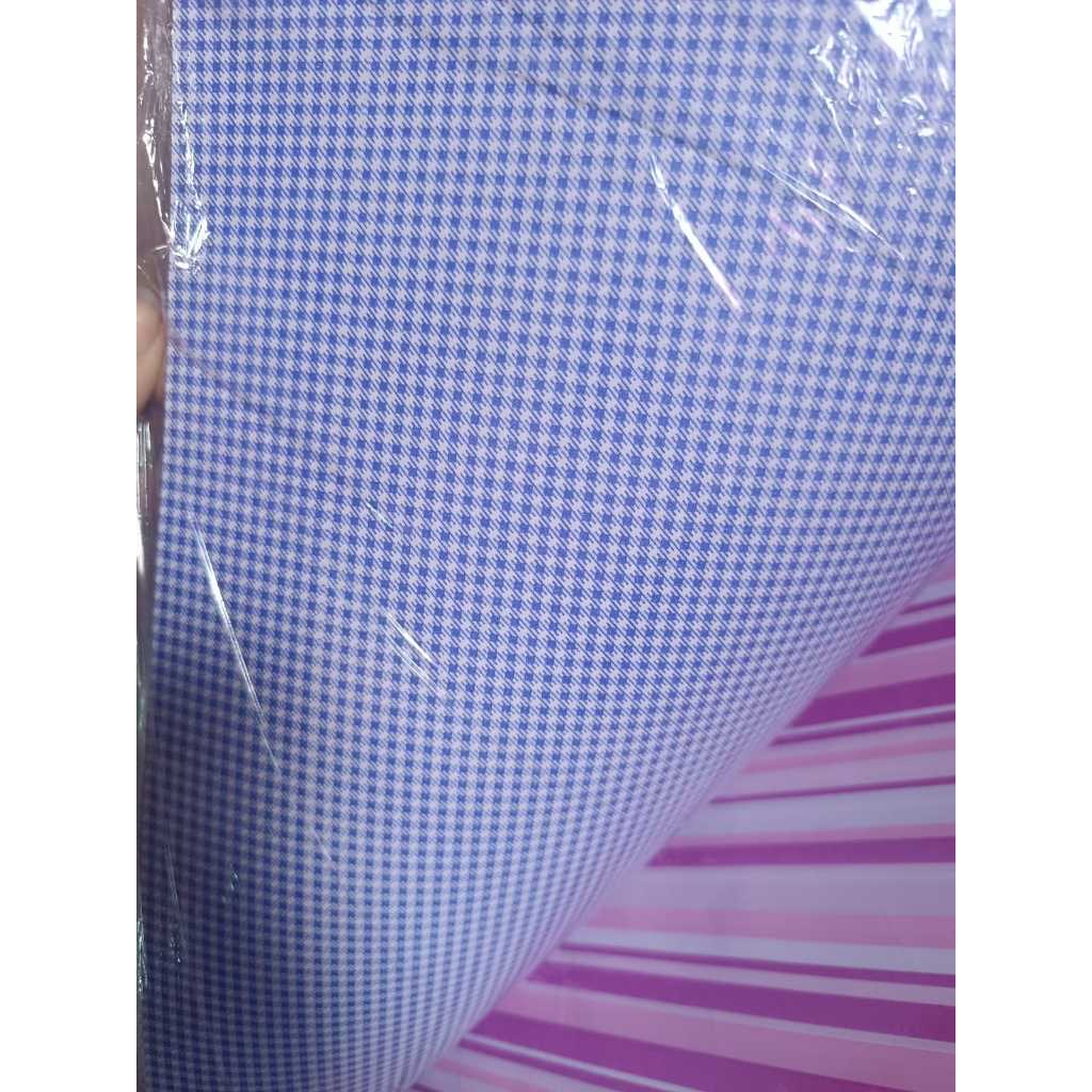 5 collor set estampado 44x66cm xadrez azul
