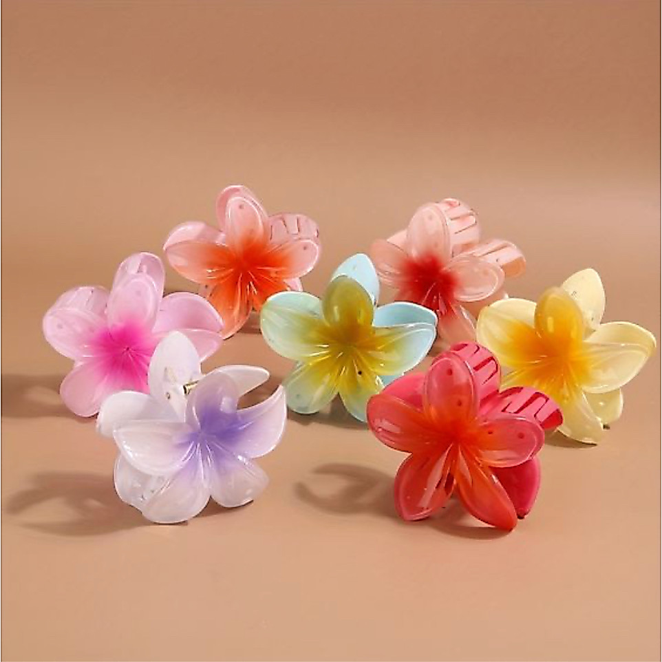 Grampo De Cabelo Piranha Presilha de Flor Havaiana
