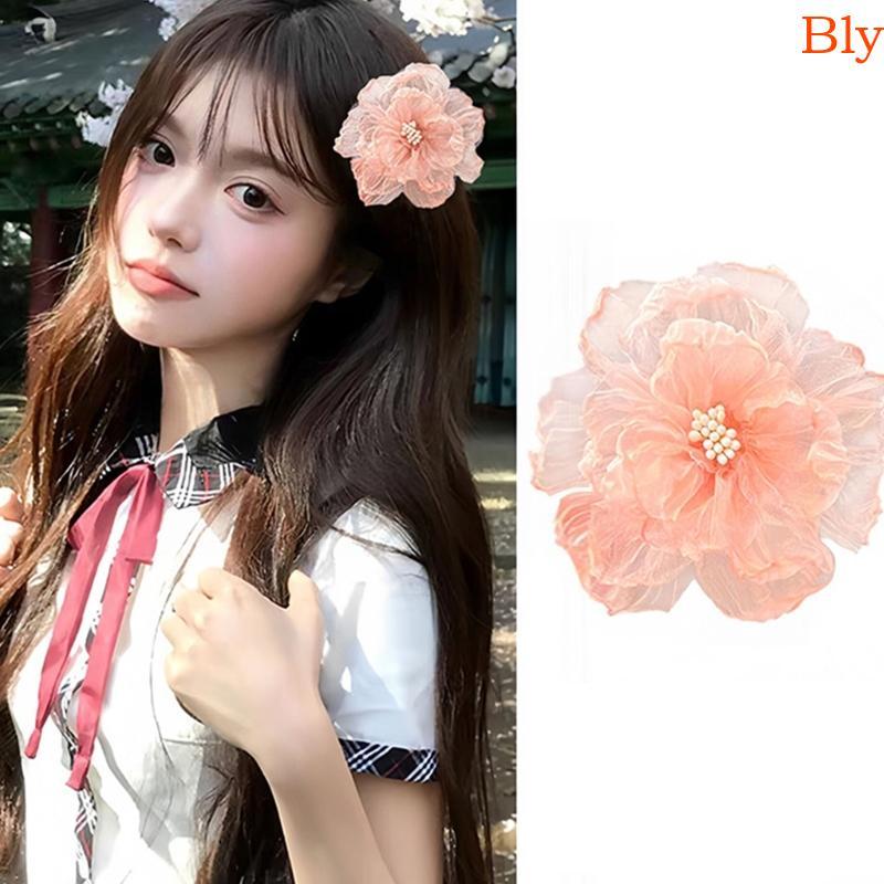 Bly Havaiano Artificial Presilhas Cabelo Acessórios Flores Grampos
