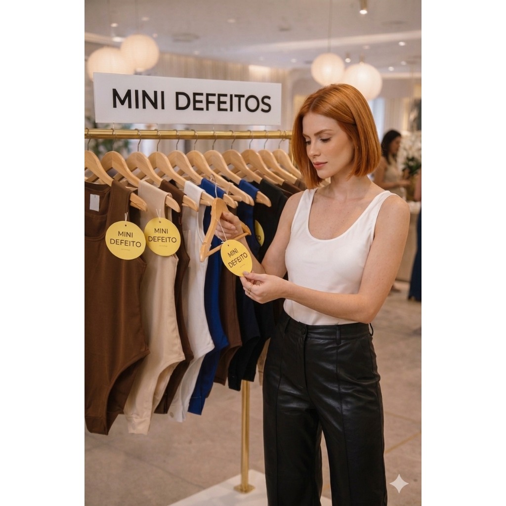 Kit Surpresa Mini Defeitos Calça Couro Fake Wide Leg  Peças Sortidas Customizar Modinha Gringa