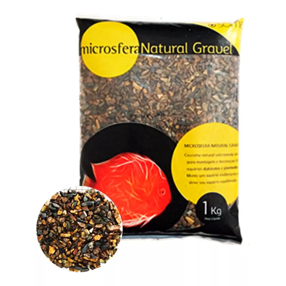 Soma Substrato Microsfera Natural Cichlid Mix (3-5mm) - 1kg