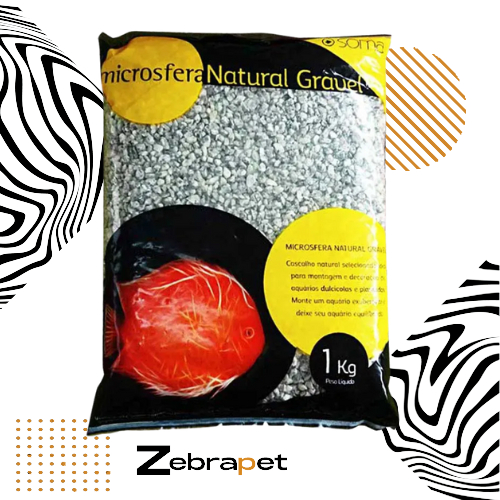 Substrato SOMA Natural Gravel Dalmata (2-4mm) - 1kg - Microsfera - 53309