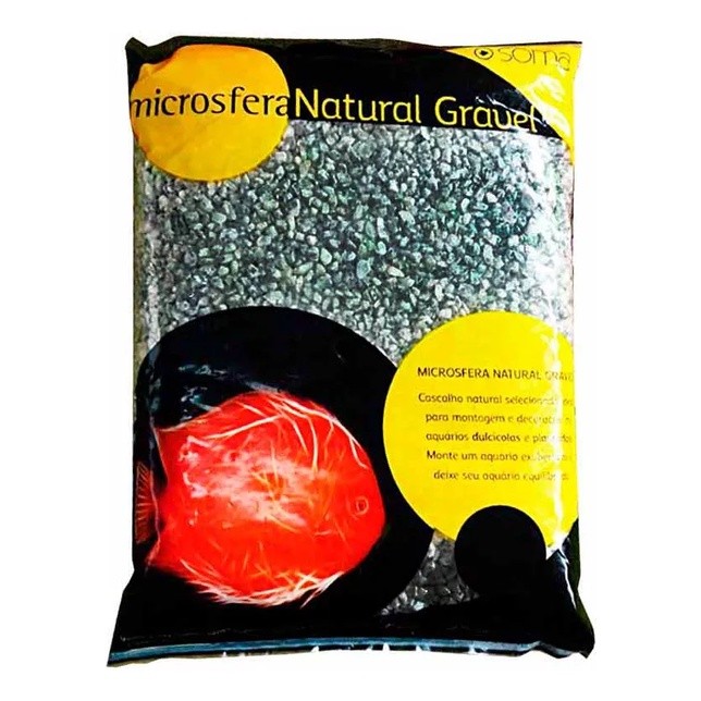 Substrato Microsfera Natural Soma Pebble Black 2-4mm 1KG