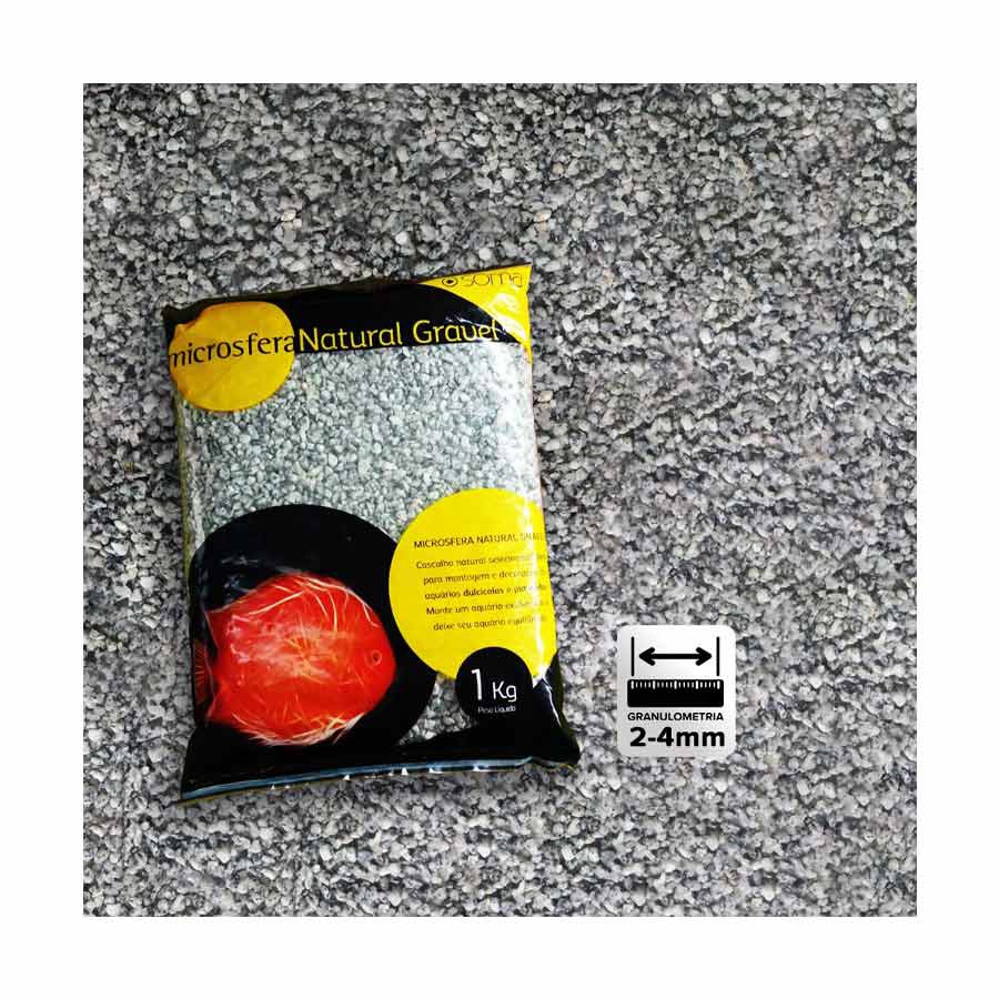 Substrato Soma Microsfera Natural Gravel Dalmata 2-4mm 1kg