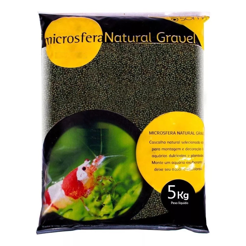 Substrato Microsfera Natural Soma Ceramic Black 1-2mm 5KG
