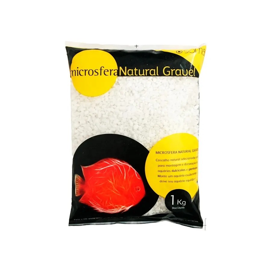 SUBSTRATO SOMA MICROSFERA NATURAL PEBBLE WHITE (3-5MM) - 1KG