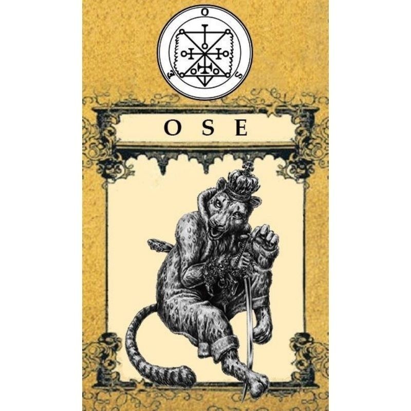 Quadro Demon Ose Goetia Placa Decorativa MDF tamanho A4 28x20 Envio Imediato