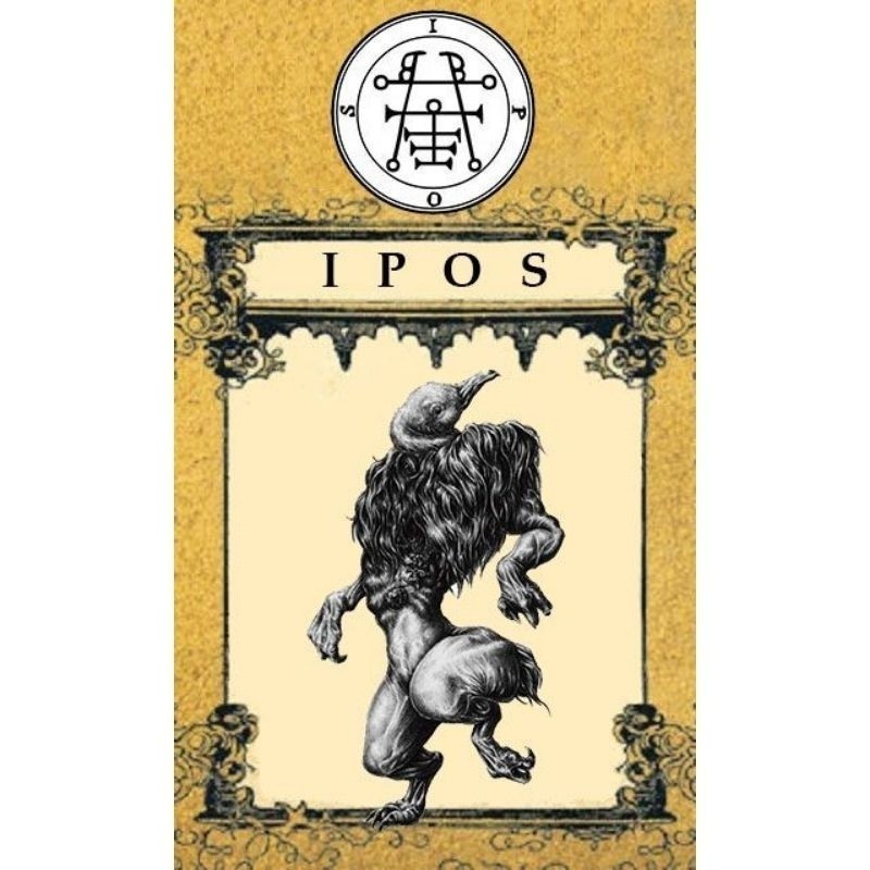Quadro Decorativo Demon Ipos Goetia Placa Decorativa MDF tamanho A4 28x20 Envio Imediato