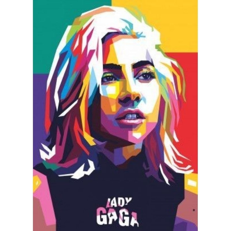Quadro Decorativo LAdy Gaga Placa Decorativa MDF tamanho A4 28x20 Envio Imediato