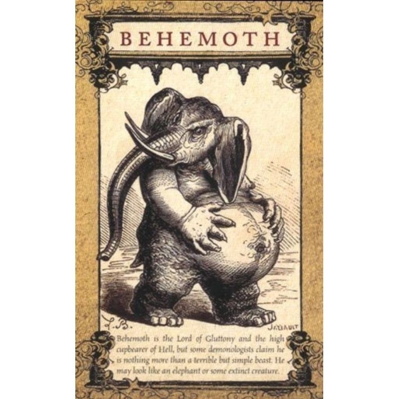 Quadro Demon Behemoth Placa Decorativa MDF tamanho A4 28x20 Envio Imediato