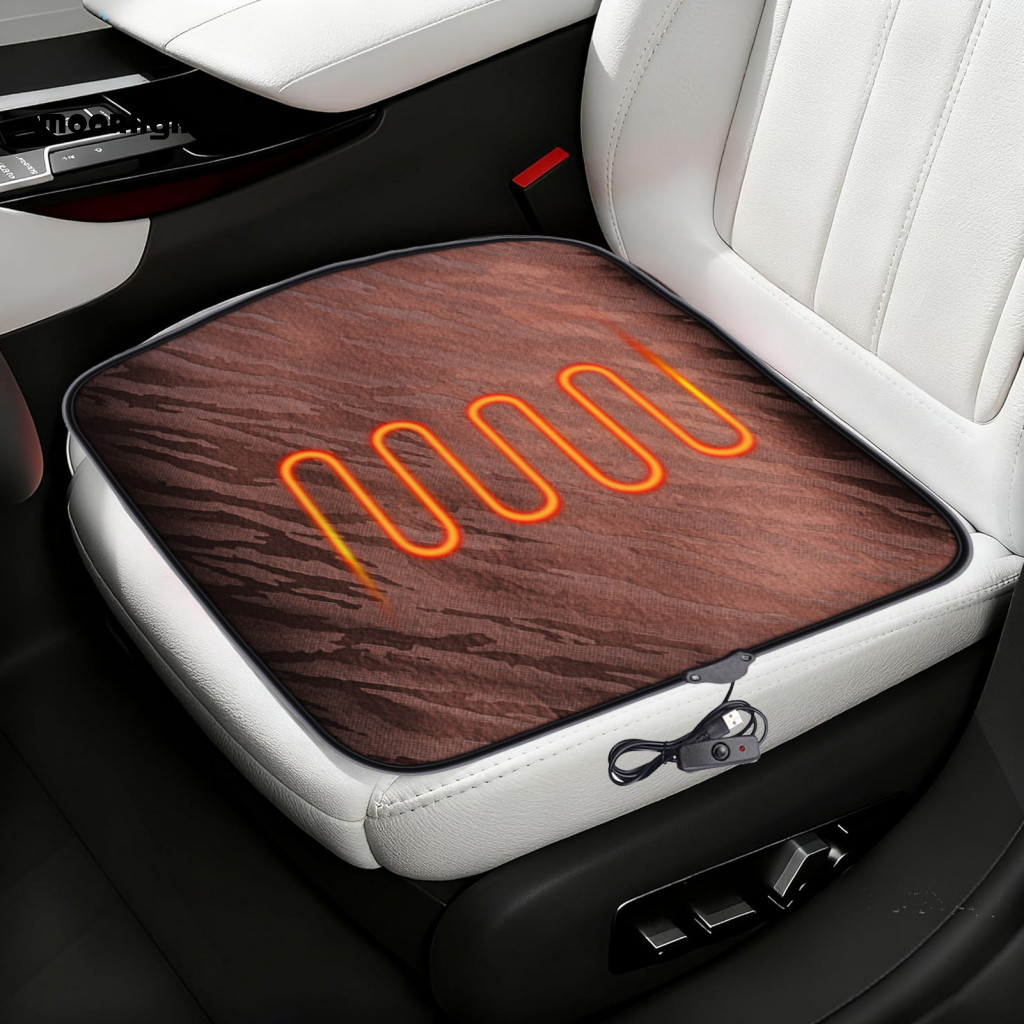 Universal Heated Seat Cushion with Anti-slip Bottom – Warm Comfortable Pad for Car Suv Office Chair Wheelchair Perfect