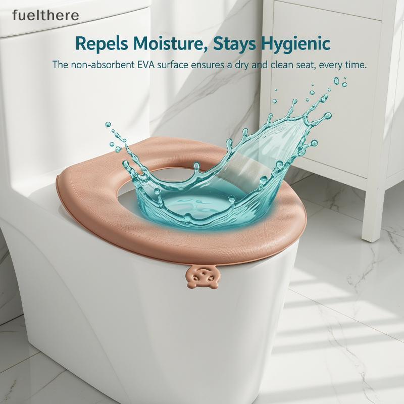 Thiened EVA Capa De Assento De Vaso Sanitário À Prova D'água Universal Four Seasons Pad Soft Almofada Antiderrapante Par