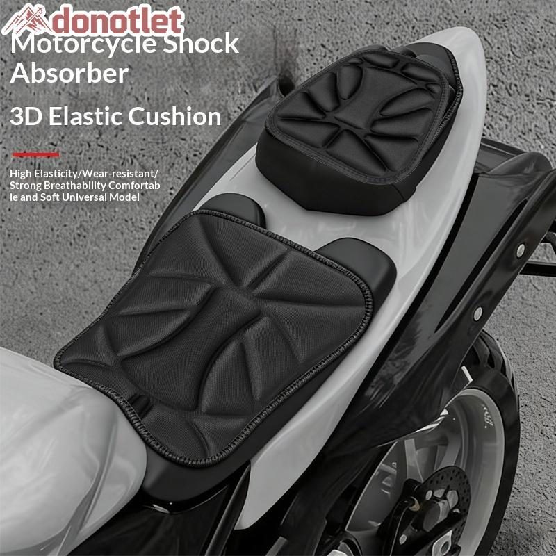 Donotlet 3D Comfort Seat Pad Gel 2 Unidades Almofada De Motocicleta Ajuste Universal Para Deslocamento Suporte De Passei