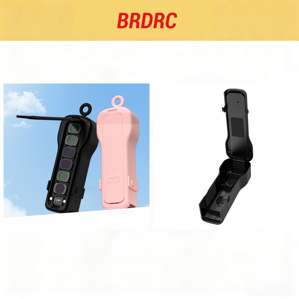 BRDRC Estojo De Viagem Para DJI Osmo Pocket 3/4 Acessórios 6 Slots De Filtro Magnético 1 Cartão Com Alça De Pulso Creato