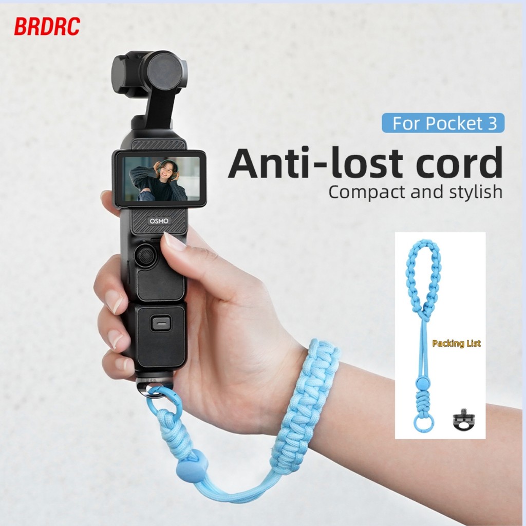 Alça De Mão Ajustável BRDRC Para DJI POCKET 4/3/OSMO NANO 360/ACTION 6 5pro/INSTA360 X5 ACE PRO 2/Gopro13 , Pulso Anti-P