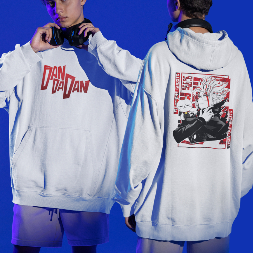Moletom Estampado Anime Dan Da Dan Blusa De Frio Com Capuz Juvenil Unissex Flanelado 100% Algodão