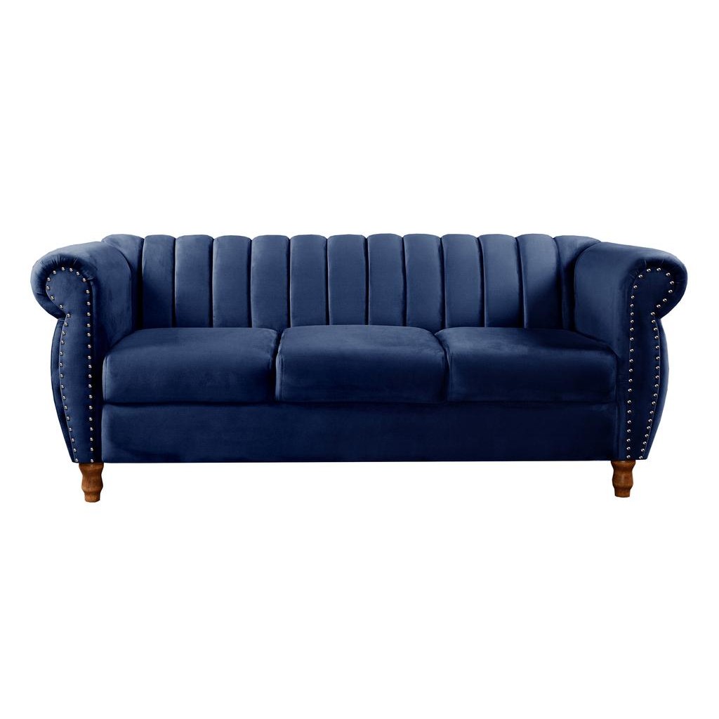 Sofá Chesterfield Realeza 3 Lugares Decoração Retrô Vintage Clássico